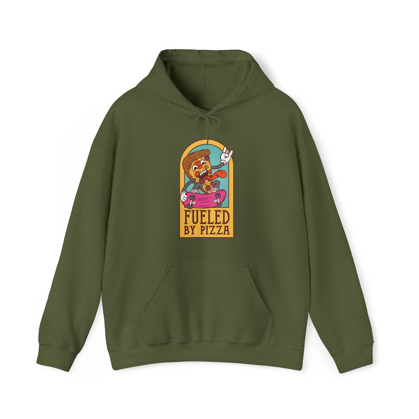 Fueled By Pizza Unisex Heavy Blend™ Hooded Sweatshirt