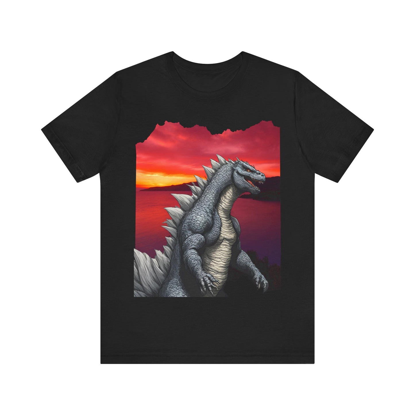 🦎 “Godzilla-Inspired Lizard Unleashed Tee: Roar Your Style!” 🌟Unisex Jersey Short Sleeve Tee