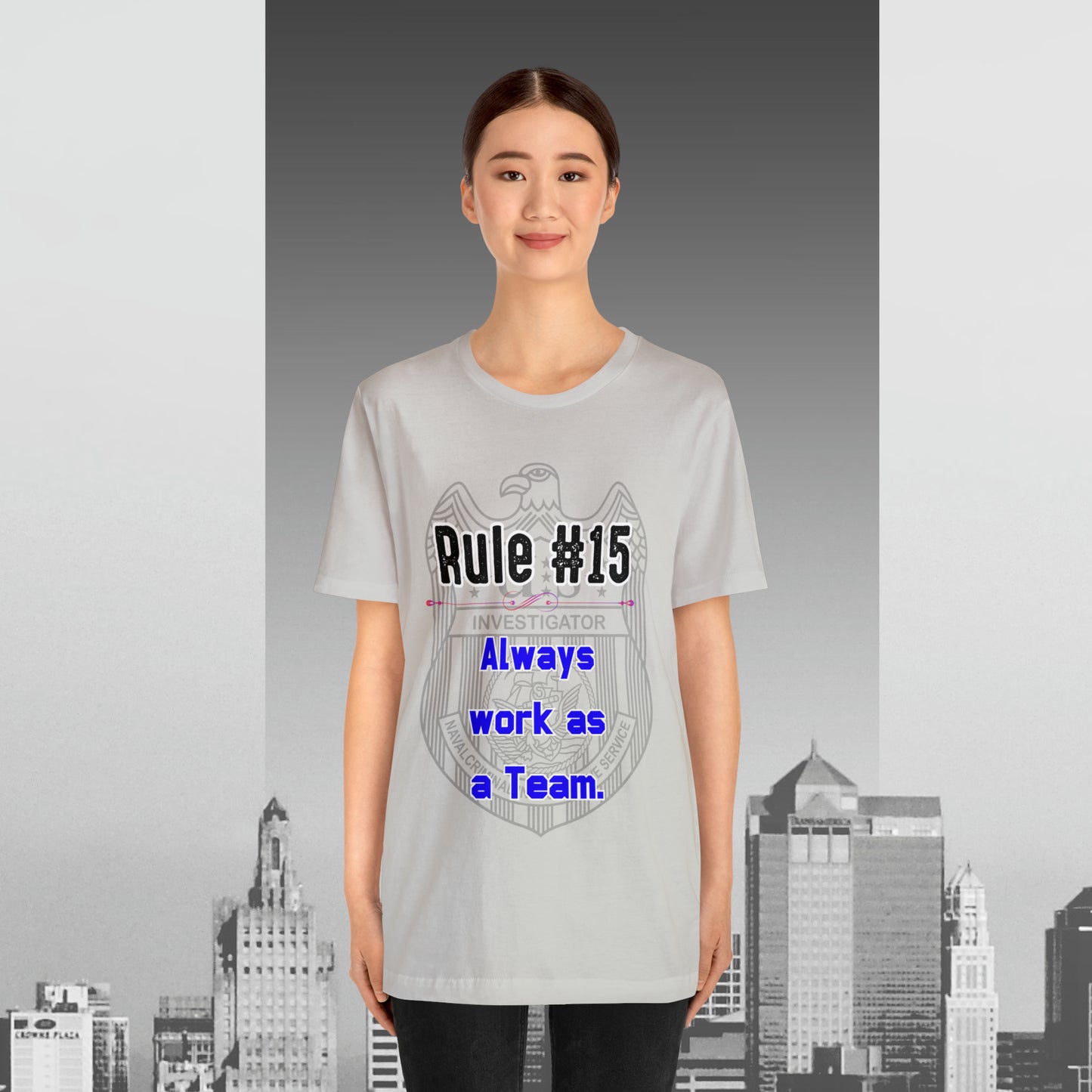 Rules of Gibbs #15 Always work as a Team Unisex Jersey Short Sleeve Tee