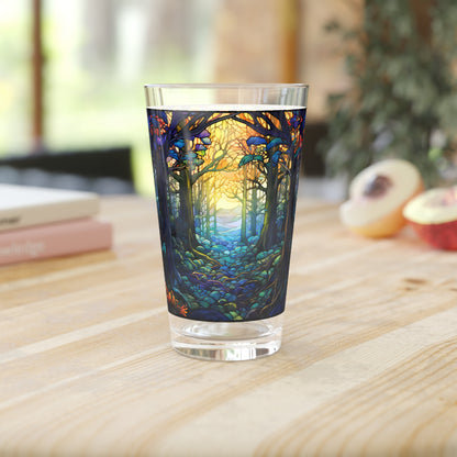 Enchanted Forest: A Magical Journey Through the Path 16oz Pint Glass Gift idea gifts for home decor housewarming gift