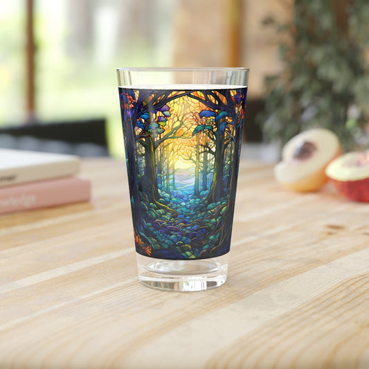 Enchanted Forest: A Magical Journey Through the Path 16oz Pint Glass Gift idea gifts for home decor housewarming gift