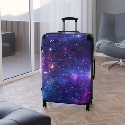 Purple Beyond the Stars Outer Space Out of this World Suitcase