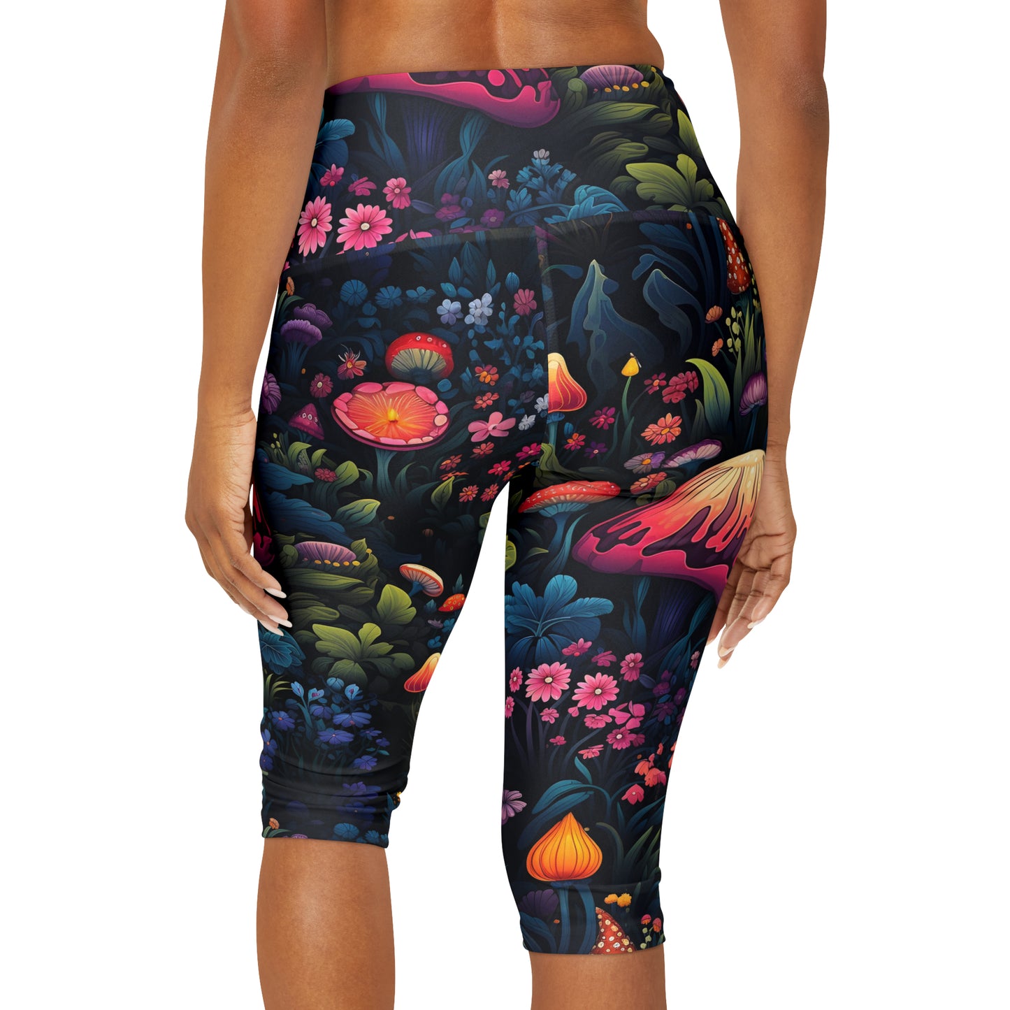 Fairy Tale Magical Forest Yoga Capri Leggings (AOP)