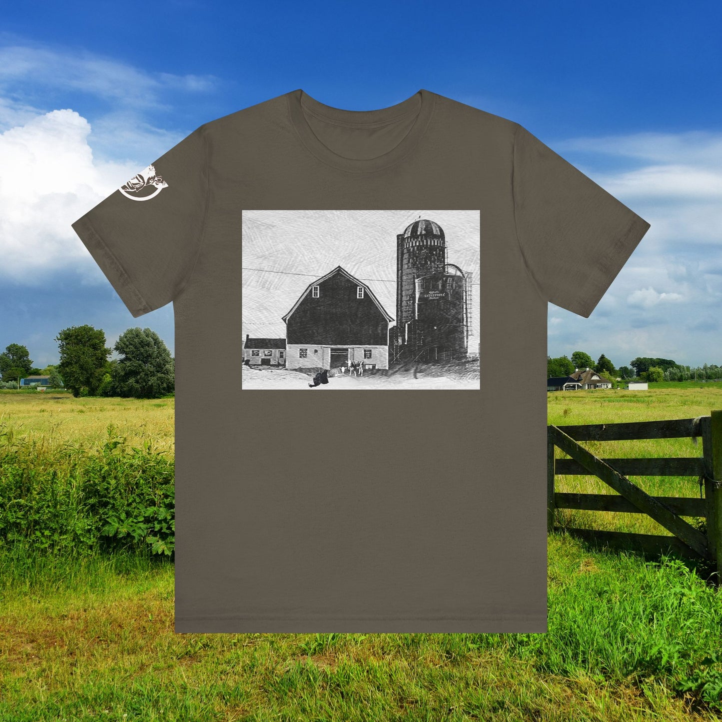 Registered Red & White Holstein Unisex Tee - Farm-Themed Apparel for Animal Lovers