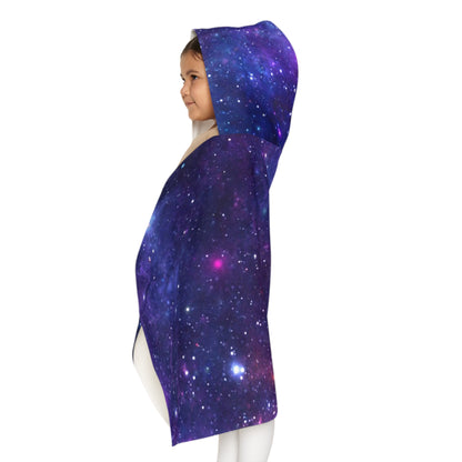 Purple Beyond the Stars Outer Space Out of this World Youth Hooded Towel