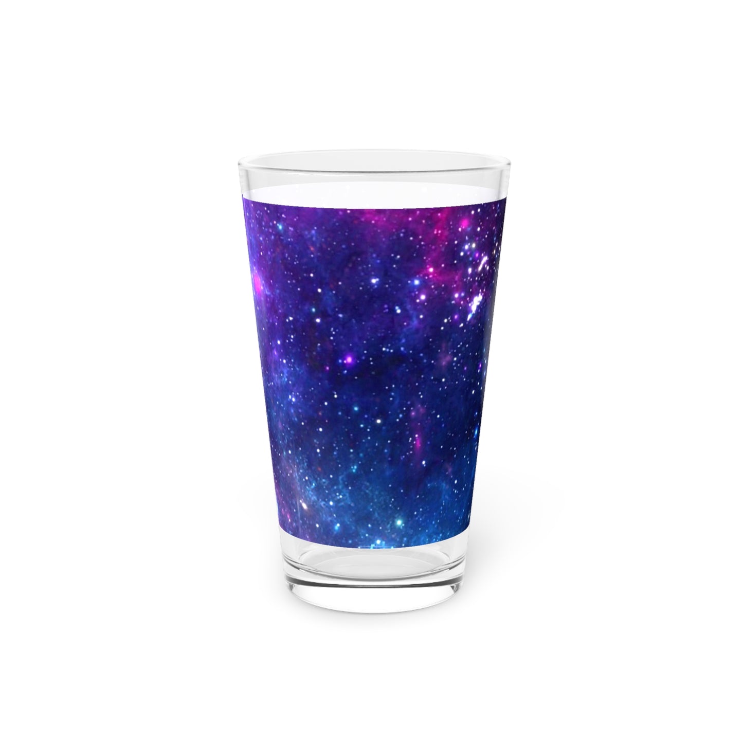 Purple Beyond the Stars Outer Space Out of this World Pint Glass, 16oz