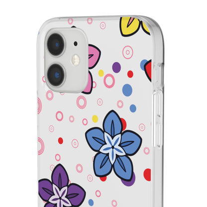 Retro Colorful Flowers Flexi Cases for IPhone and Samsung