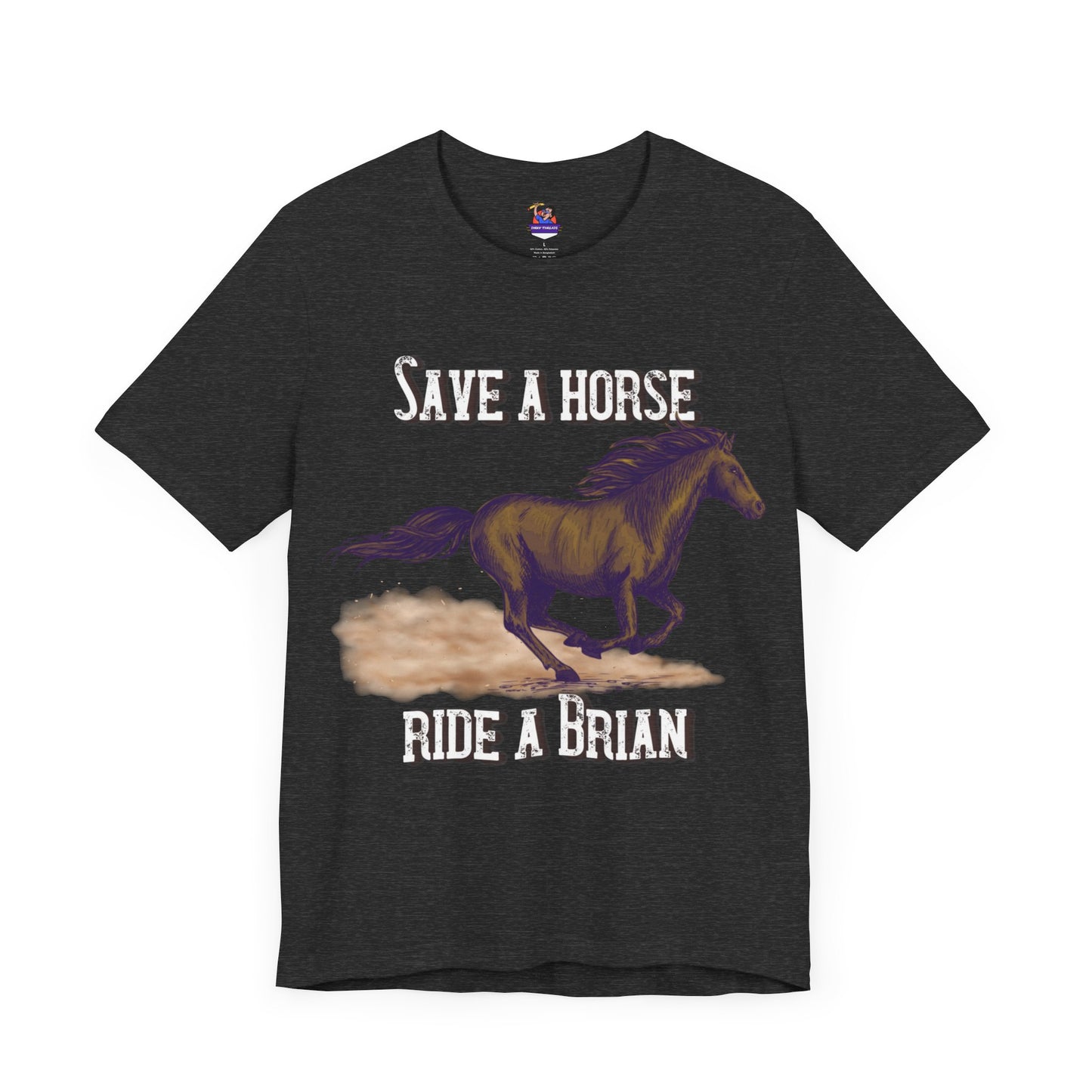 Save a Horse, Ride a [Custom Name] - Unisex Jersey Short Sleeve Tee