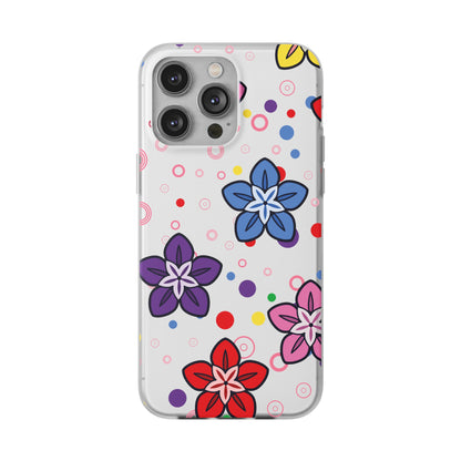 Retro Colorful Flowers Flexi Cases for IPhone and Samsung
