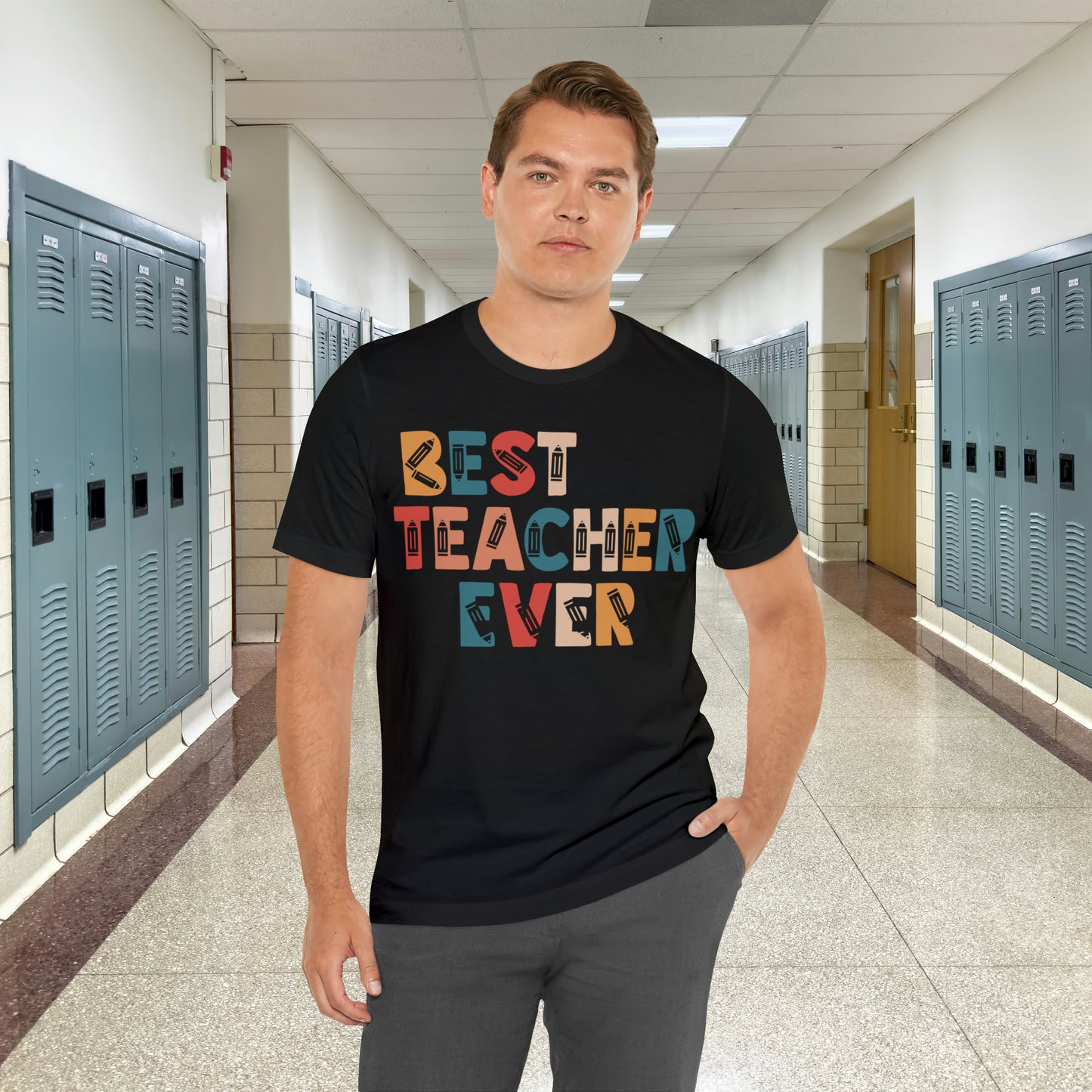 Best Teacher Ever Unisex Jersey Short Sleeve Tee