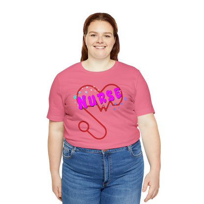 Nurse Love Unisex Jersey Tee Bella+Canvas 3001 Healthcare Gift Medical Students, Soft Fabric, Various Sizes Available