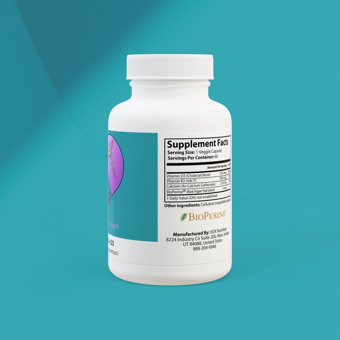 DirkX Vitamin K2 + D3: Unlock the Full Potential of Your Health! (60 Capsules)
