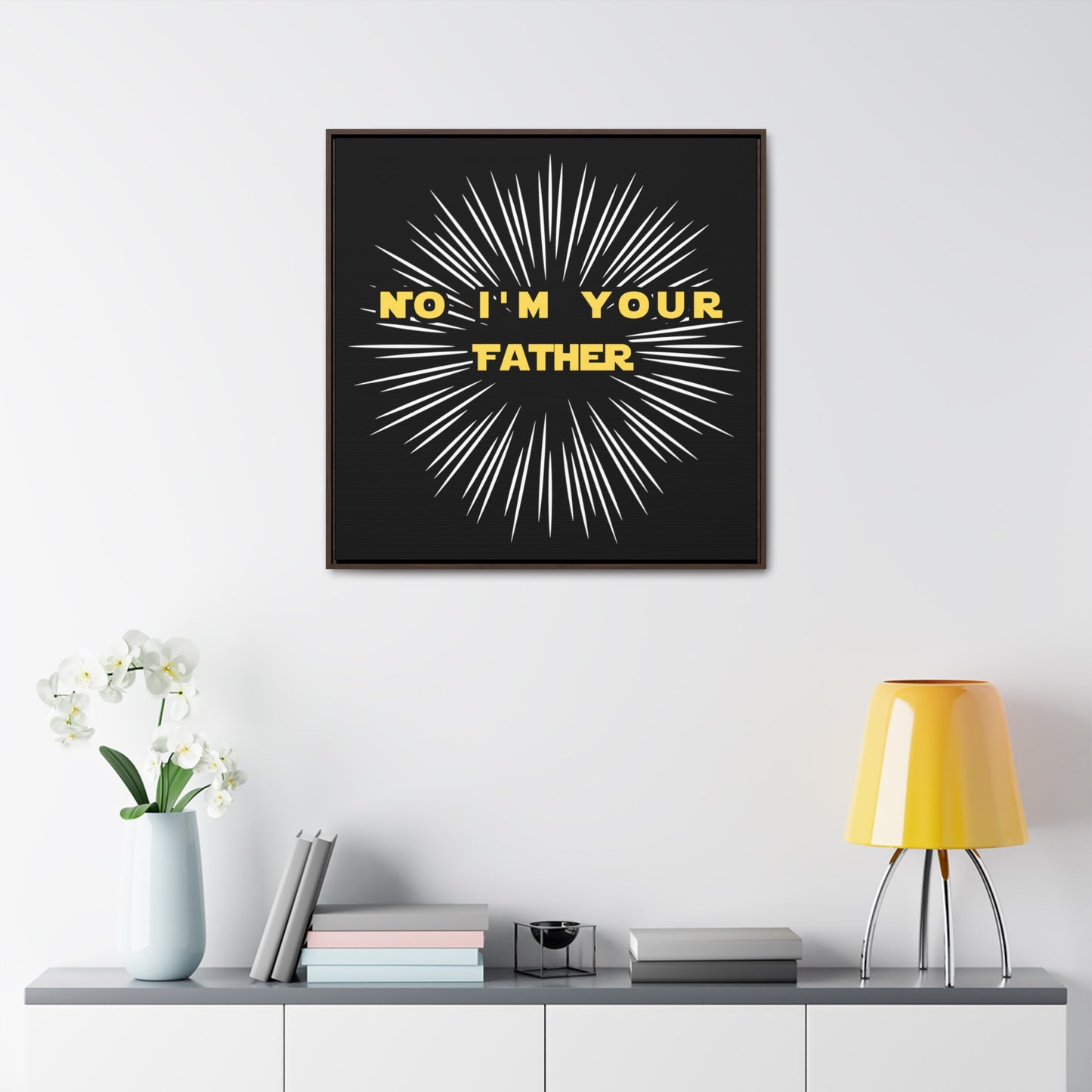 Star Wars Inspired No I'm Your Father Gallery Canvas Wraps, Square Frame