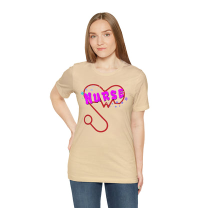 Nurse Love Unisex Jersey Tee Bella+Canvas 3001 Healthcare Gift Medical Students, Soft Fabric, Various Sizes Available