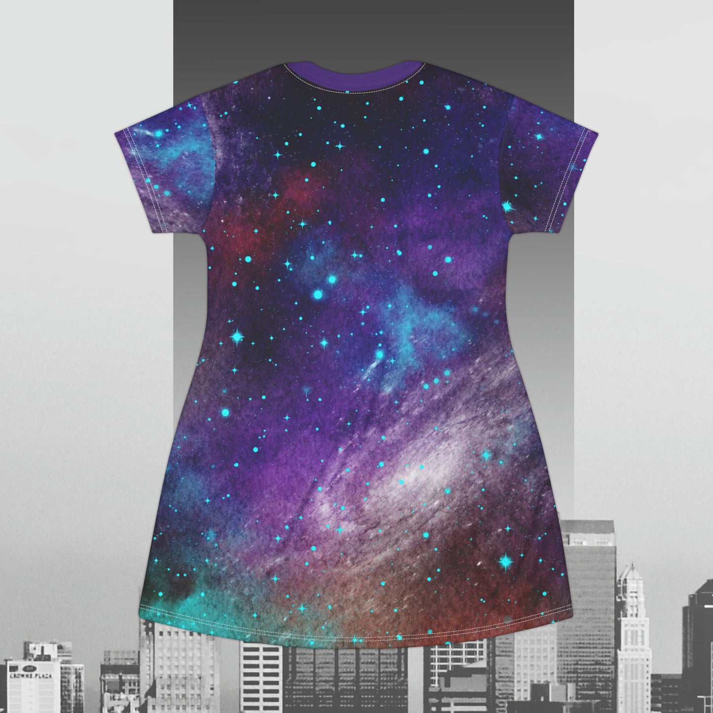 Outer Space Out of this World T-Shirt Dress (AOP)