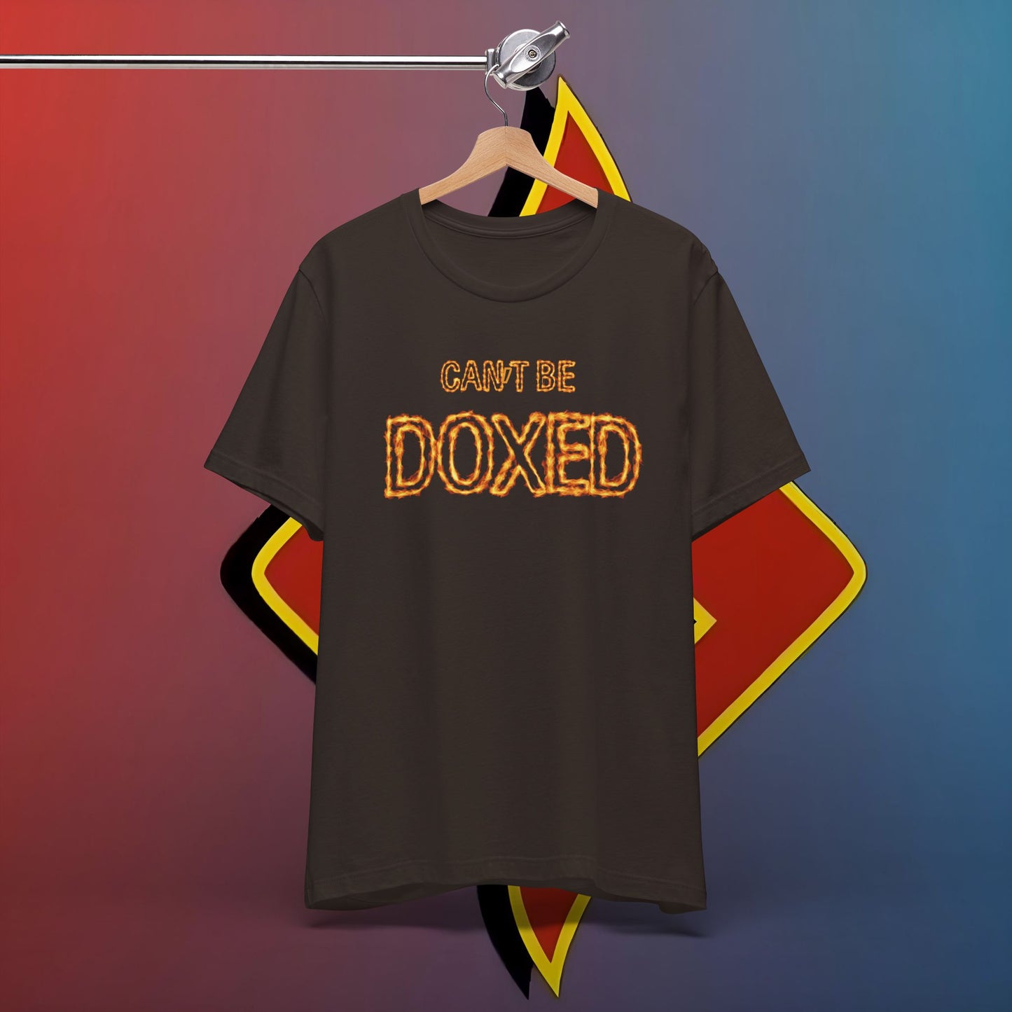 "Blazing Anonymity: Can't Be Doxed – The Shuli Network Inferno Edition #skoal" Unisex Jersey Short Sleeve Tee