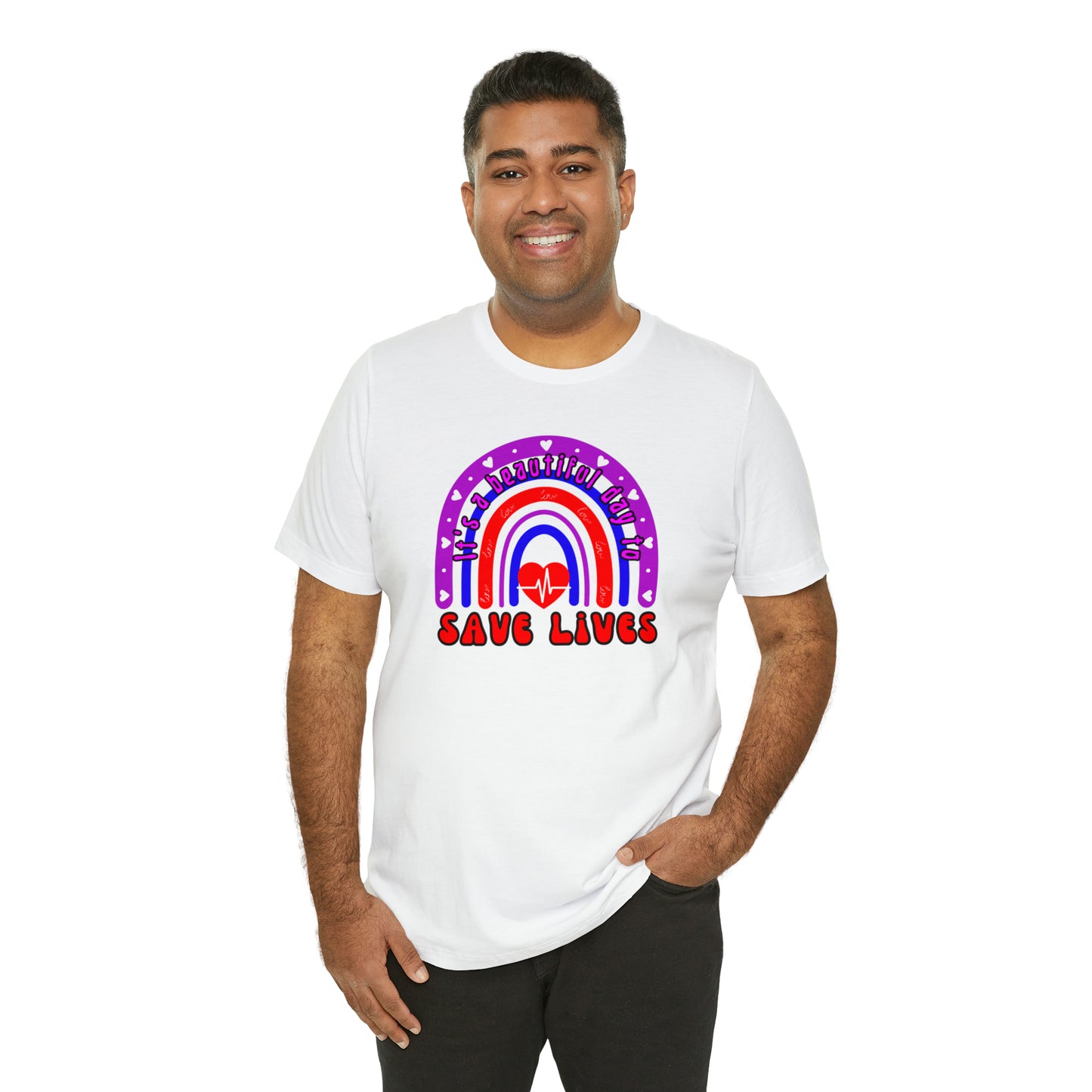 It's a Good Day to Save Lives, Nurse Unisex Jersey Tee Bella+Canvas 3001 Healthcare Gift Medical Students, Various Sizes Available