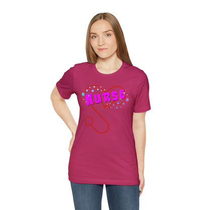 Nurse Love Unisex Jersey Tee Bella+Canvas 3001 Healthcare Gift Medical Students, Soft Fabric, Various Sizes Available