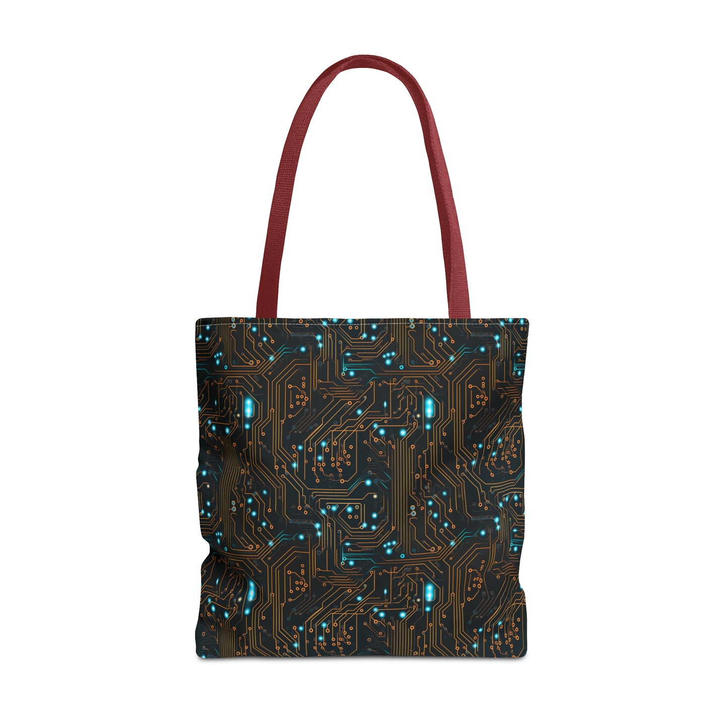 Golden Circuit Board AOP Tote Bag