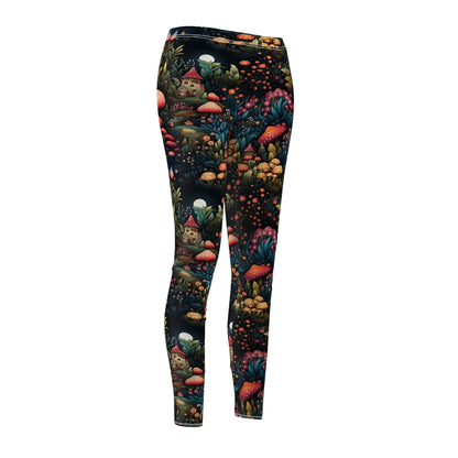 Mushroom Magic Casual Leggings Women's Cut & Sew Casual Leggings (AOP)