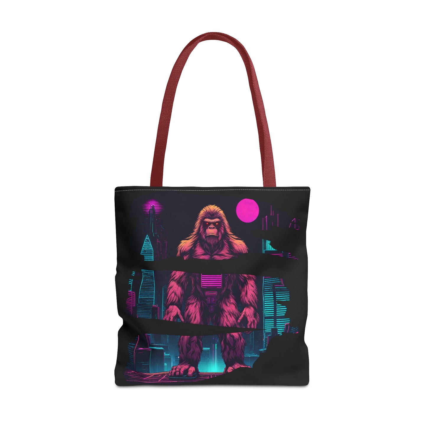 Bigfoot in a Cyber City AOP Tote Bag