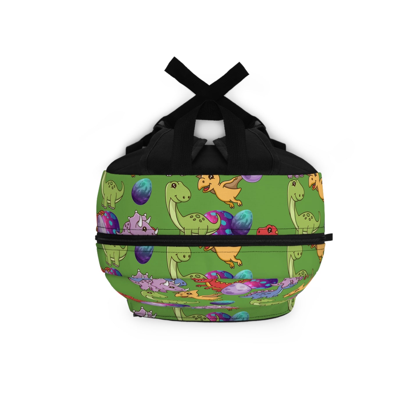 Cute Dinosaurs on Green Background Backpack