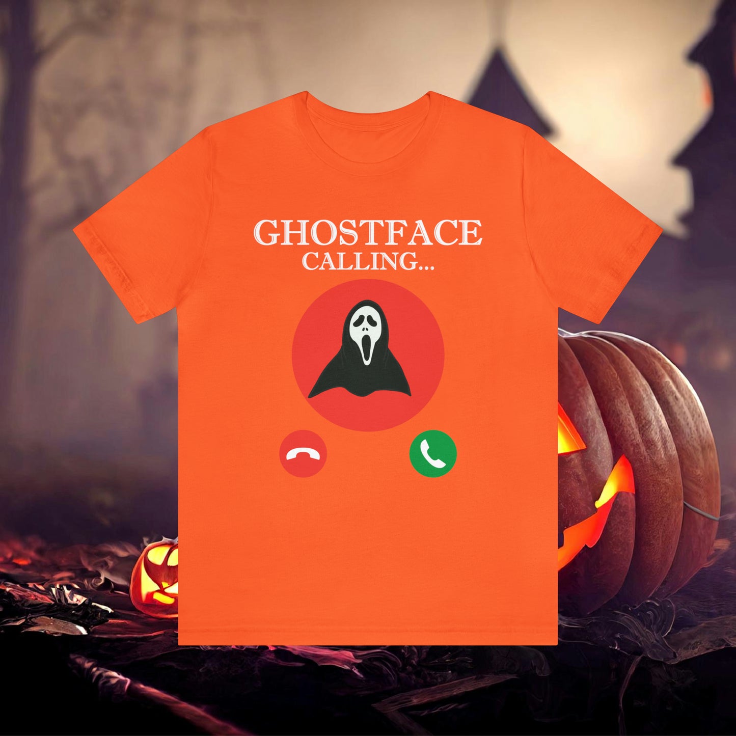 Ghost Face is Calling Halloween Unisex Jersey Short Sleeve Tee Gifts For her Gifts for Him