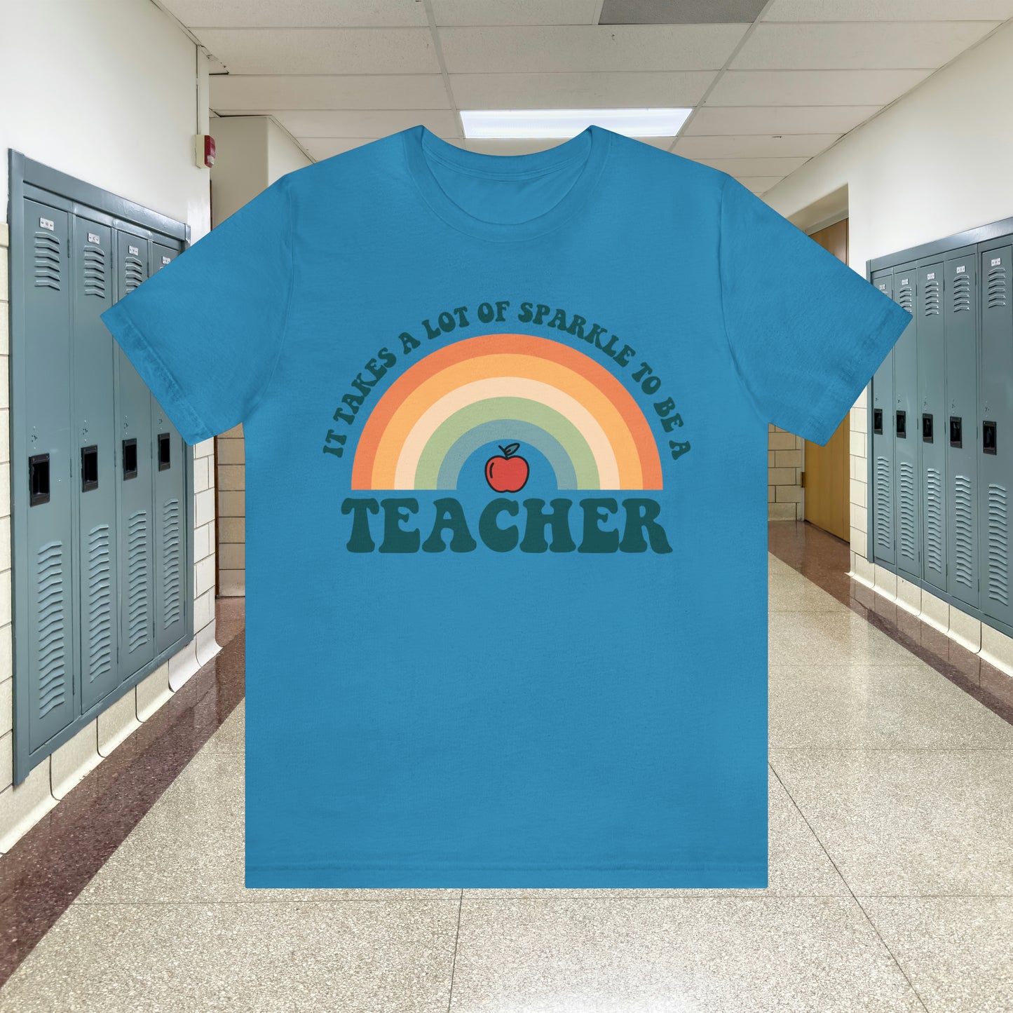 It takes alot of Sparkle to be a Teacher Unisex Jersey Short Sleeve Tee