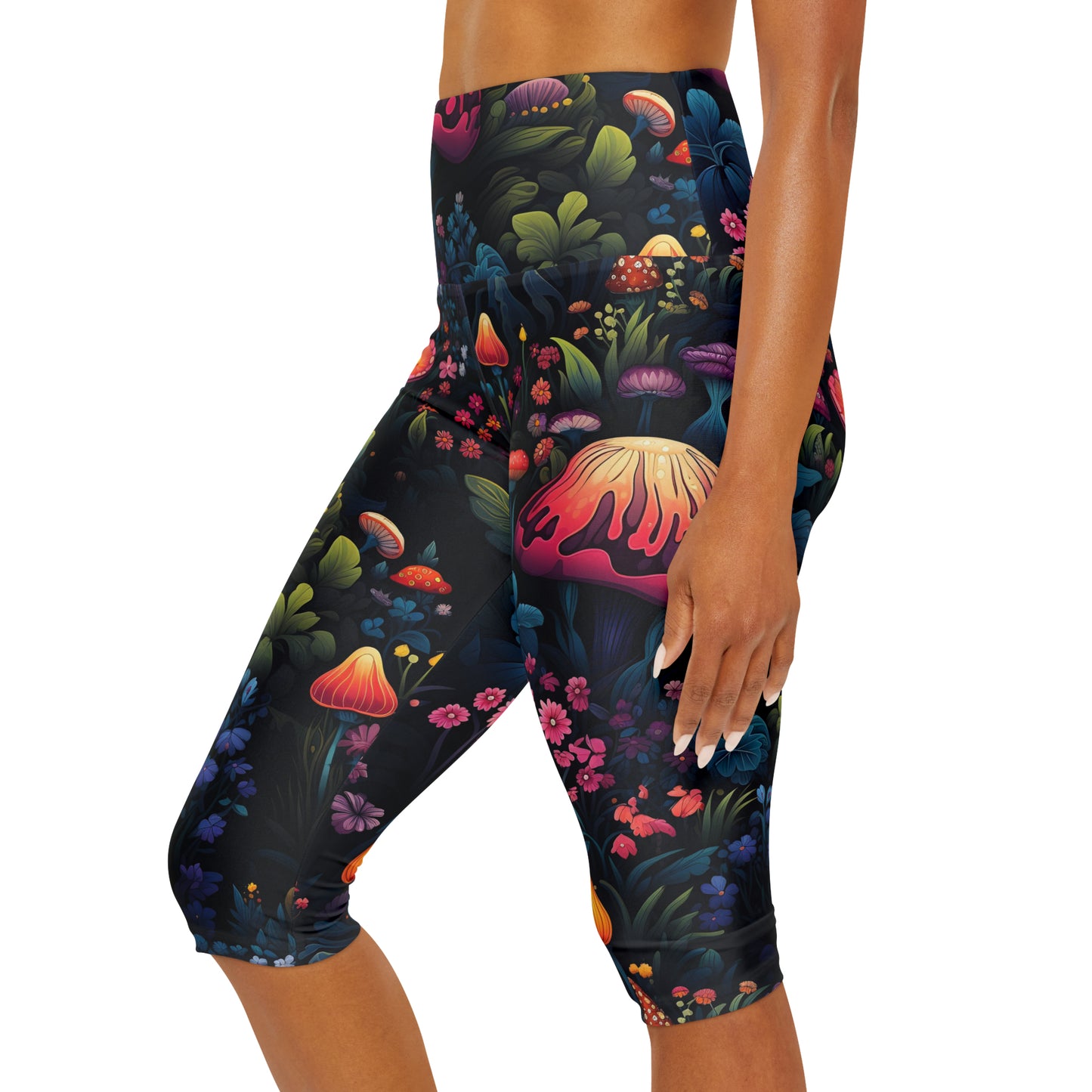 Fairy Tale Magical Forest Yoga Capri Leggings (AOP)