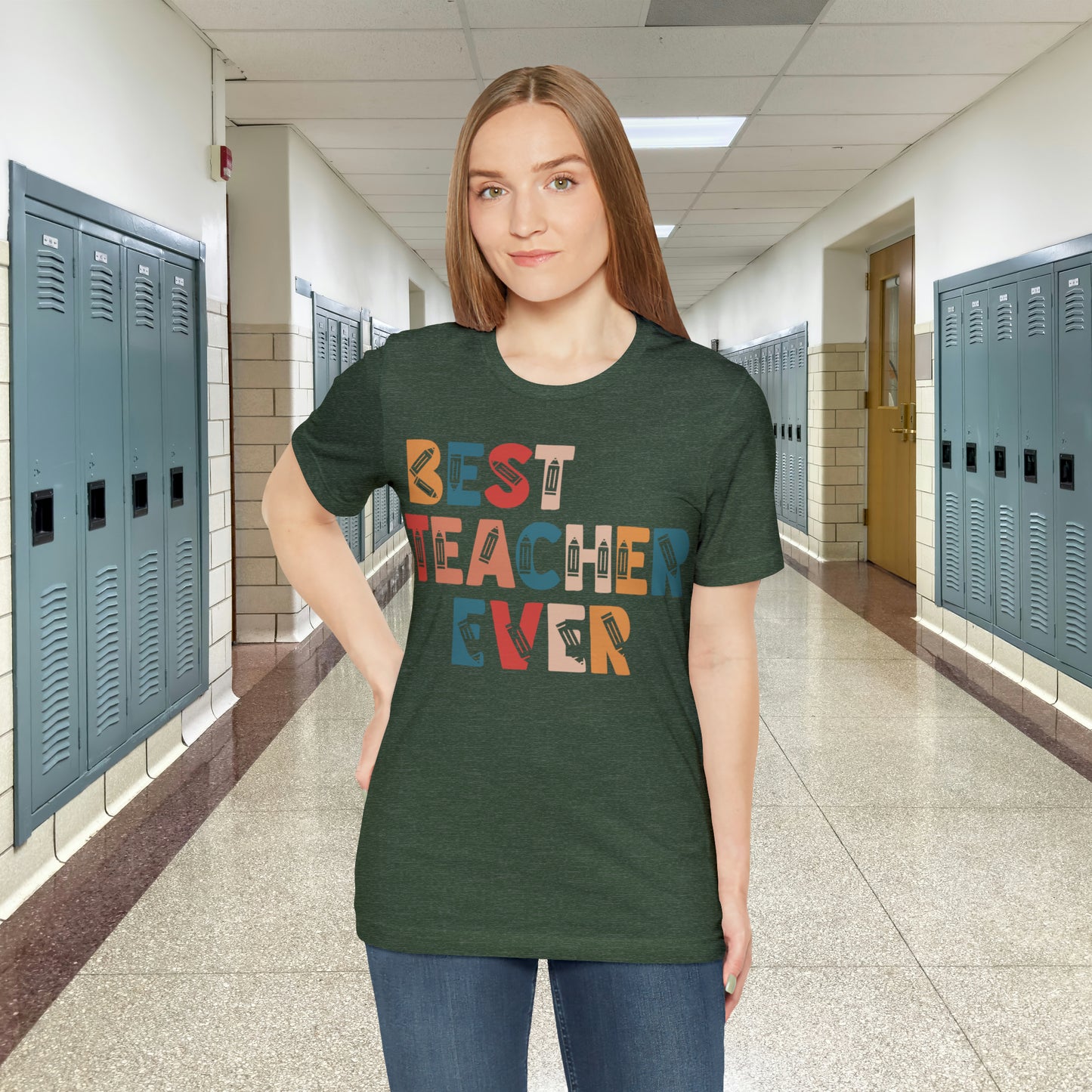 Best Teacher Ever Unisex Jersey Short Sleeve Tee