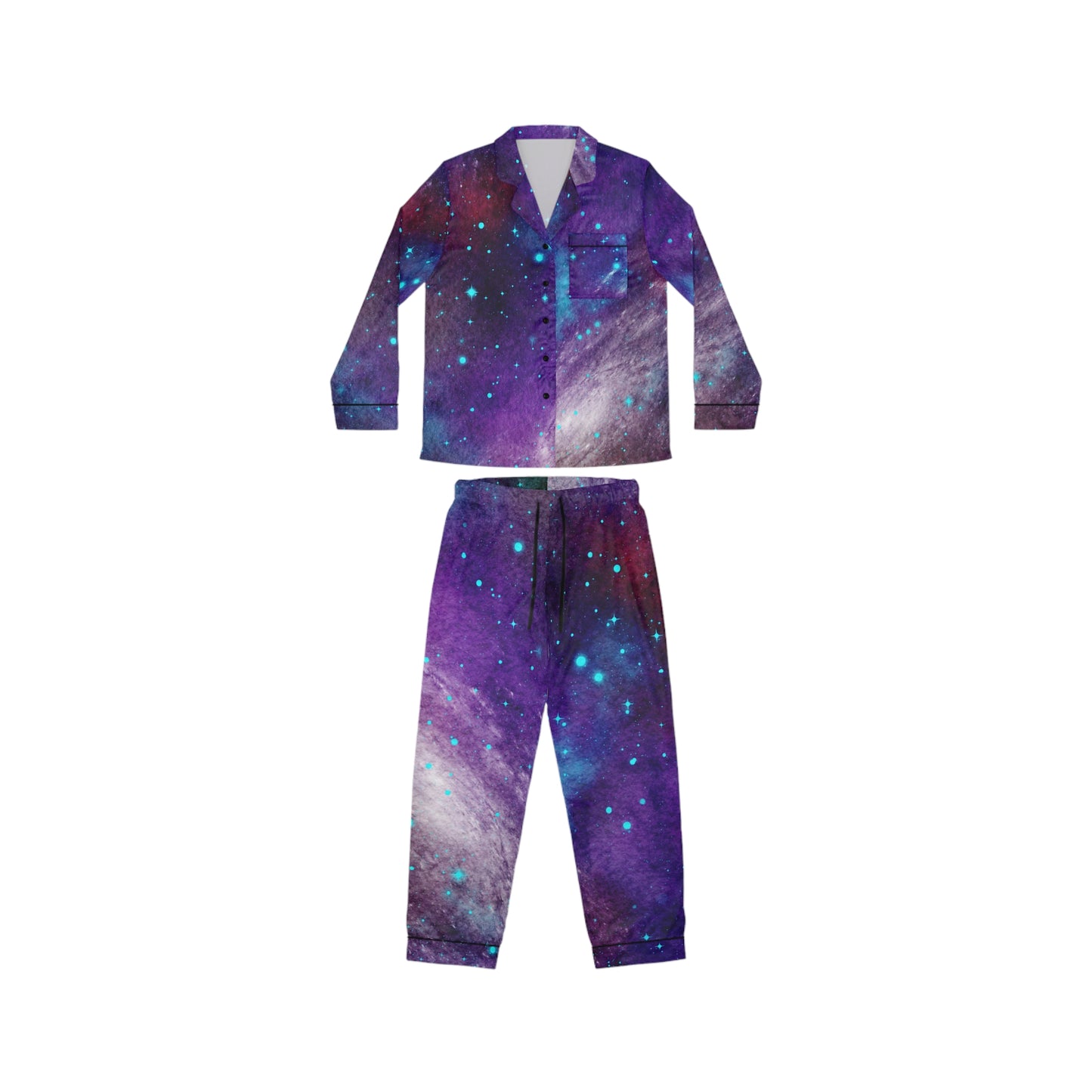 Outer Space Out of this World Women's Satin Pajamas (AOP)