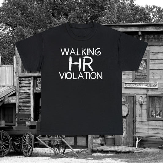 Walking HR Violation Unisex Heavy Cotton Tee