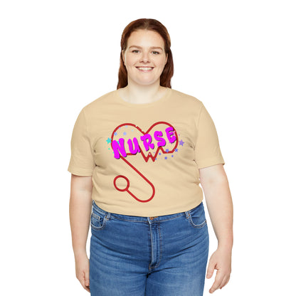 Nurse Love Unisex Jersey Tee Bella+Canvas 3001 Healthcare Gift Medical Students, Soft Fabric, Various Sizes Available