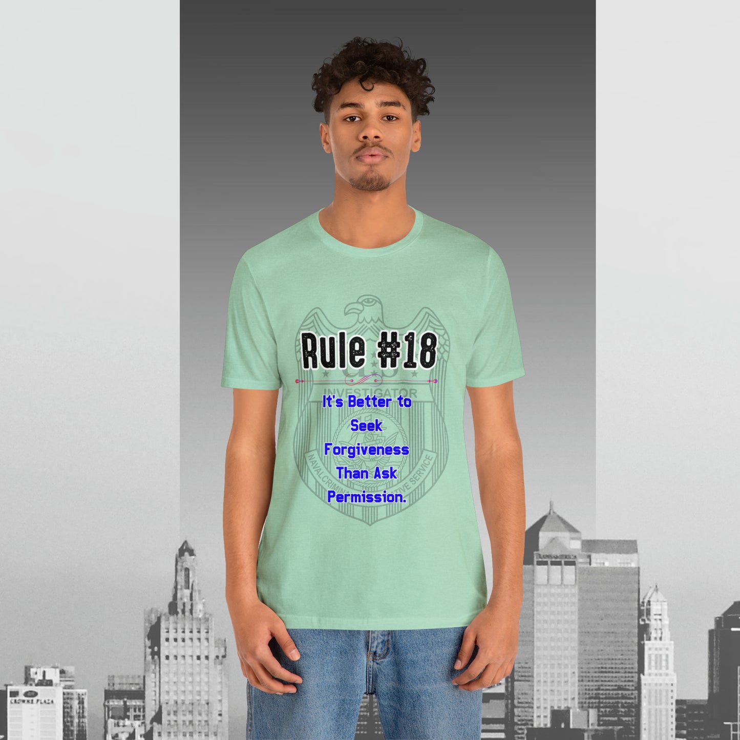 Rules of Gibbs #18 Its's Better to seek Forgiveness, than ask permission Unisex Jersey Short Sleeve Tee