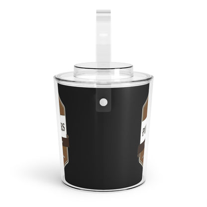 Puppers Designed Ice Bucket with Tongs