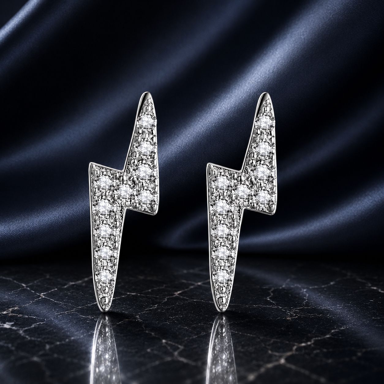 925 Sterling Silver Earrings with Pavé Setting CZ for Women