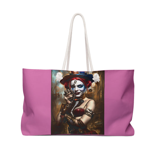 Steam Punk Hyper Realistic Harley Quinn and Joker Weekender Bag