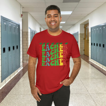 Colorful Teacher Unisex Jersey Short Sleeve Tee