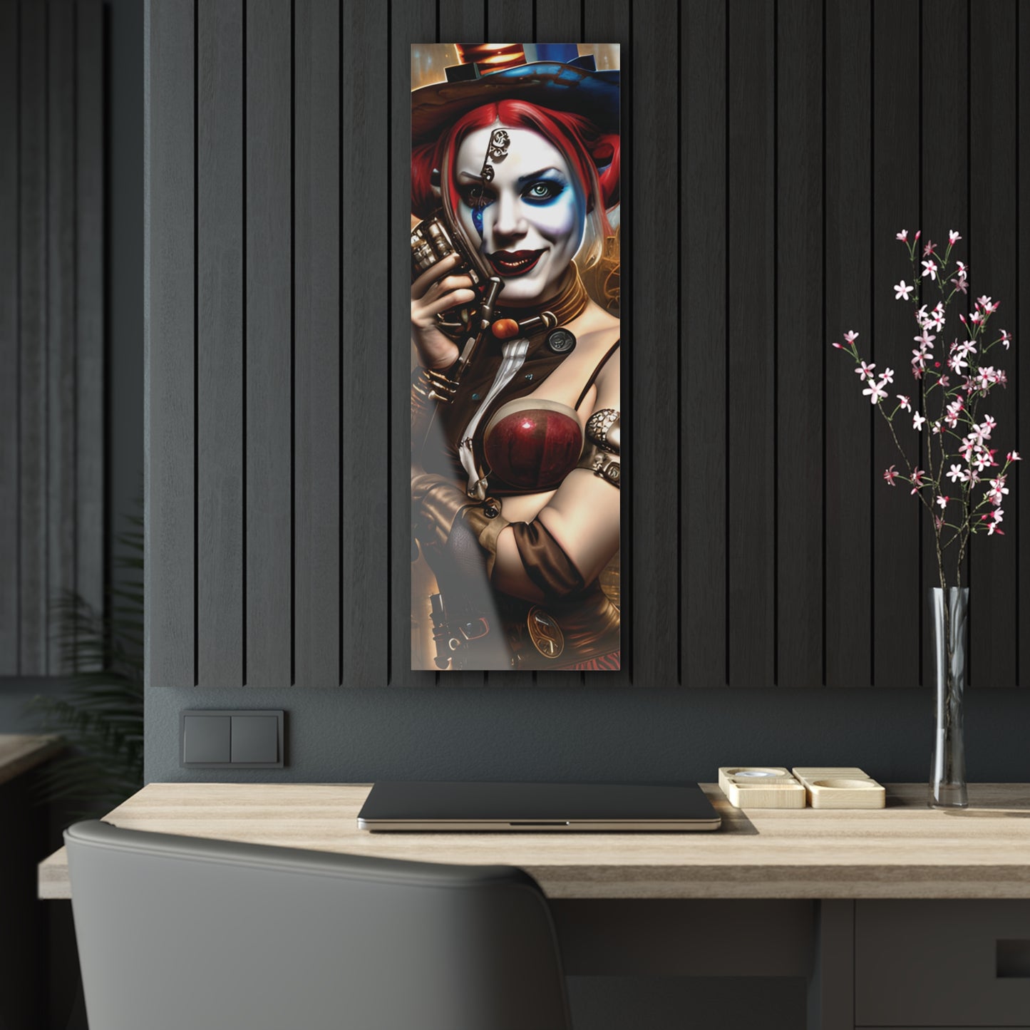 Hyper Realistic Steampunk Harley Quinn Acrylic Prints