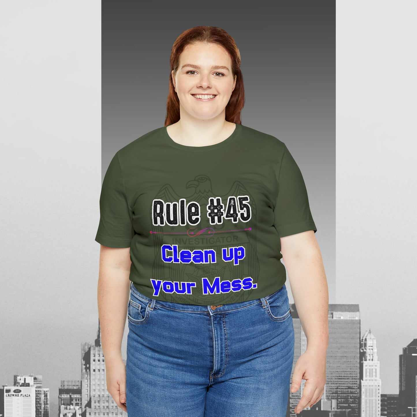 Rules of Gibbs #45 Clean up your Mess Unisex Jersey Short Sleeve Tee