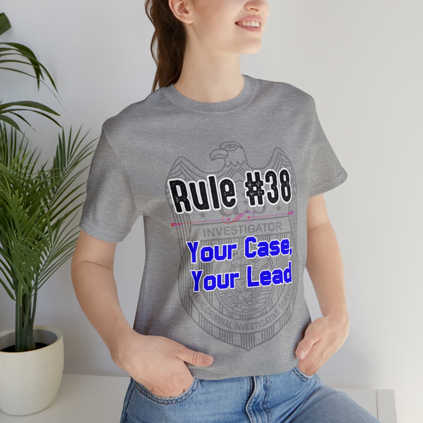 Rules of Gibbs #38 Your Case, Your Lead Unisex Jersey Short Sleeve Tee