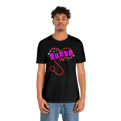 Nurse Love Unisex Jersey Tee Bella+Canvas 3001 Healthcare Gift Medical Students, Soft Fabric, Various Sizes Available