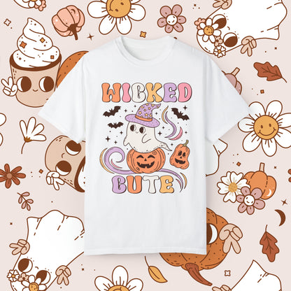 Wicked Cute Retro Groovy Halloween Unisex Garment-Dyed T-shirt Gifts for Him Gifts for her