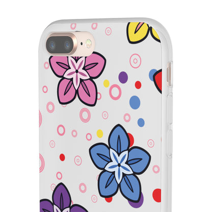 Retro Colorful Flowers Flexi Cases for IPhone and Samsung