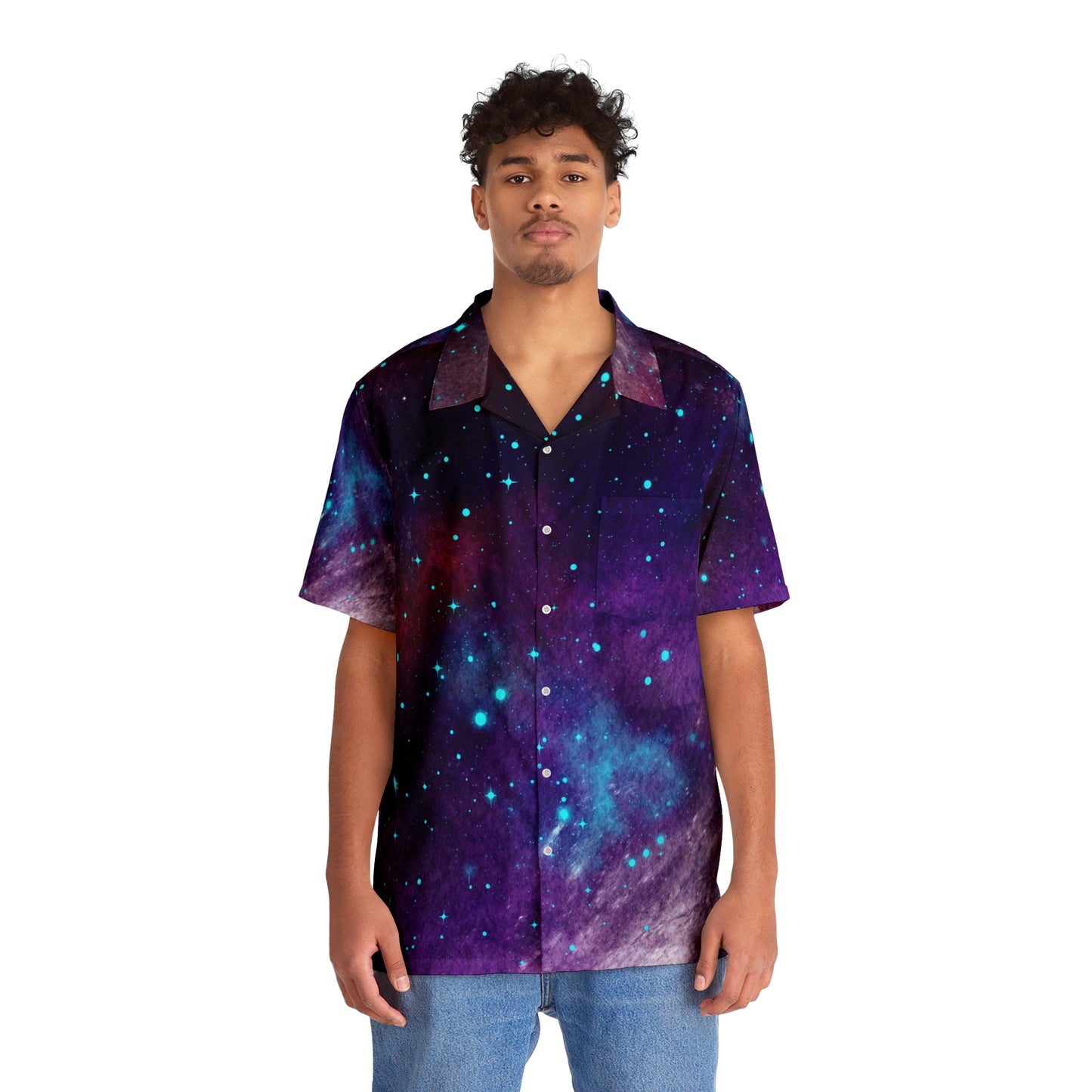 Outer Space Out of this World Men's Hawaiian Shirt (AOP)