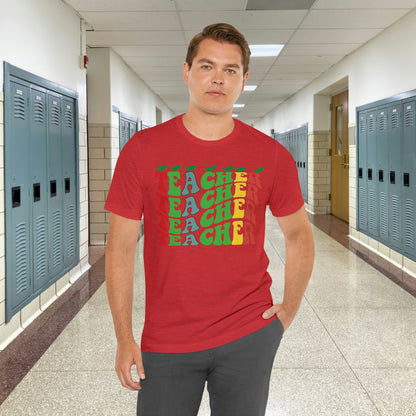 Colorful Teacher Unisex Jersey Short Sleeve Tee