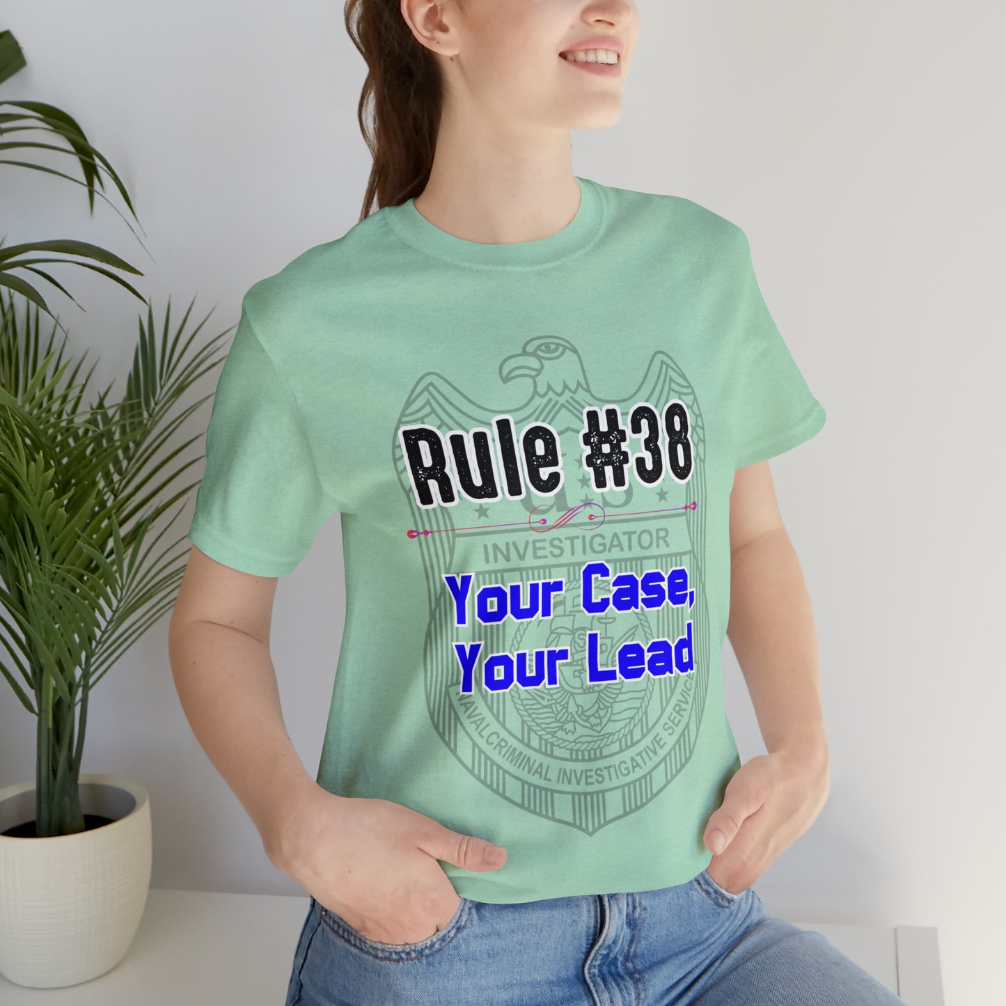 Rules of Gibbs #38 Your Case, Your Lead Unisex Jersey Short Sleeve Tee