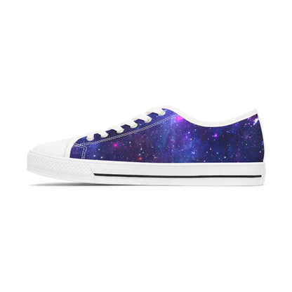 Purple Beyond the Stars Outer Space Out of this World Women's Low Top Sneakers