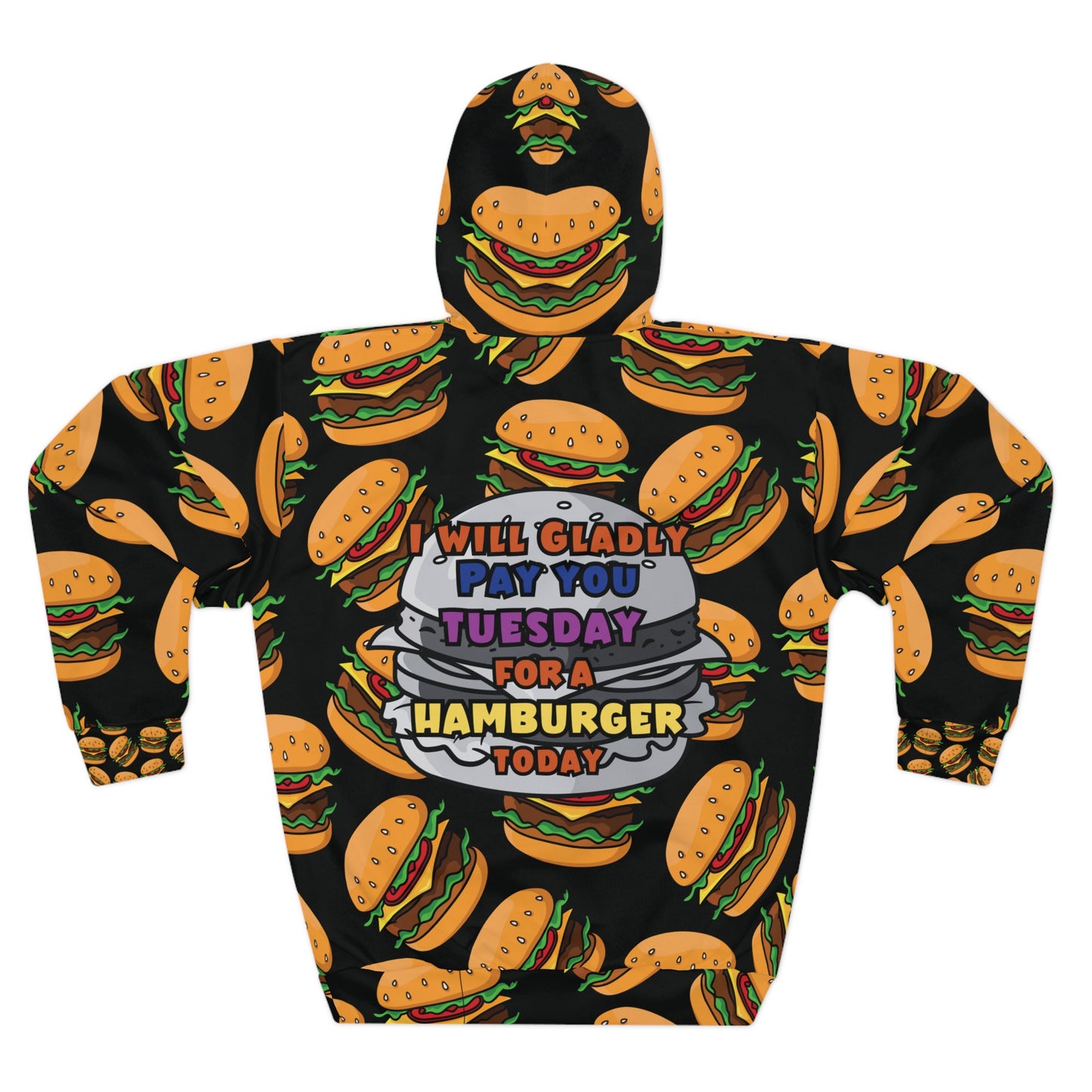 Cheeseburger Delight Unisex Pullover Hoodie Wimpys Classic Quote