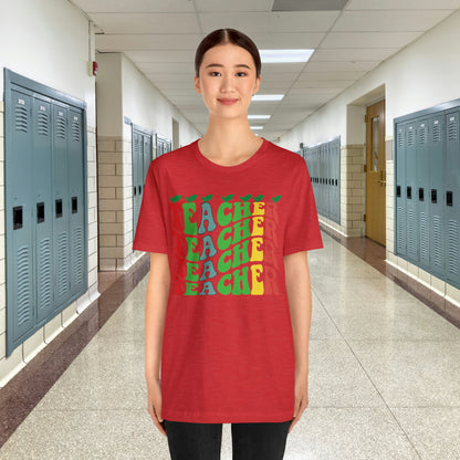 Colorful Teacher Unisex Jersey Short Sleeve Tee